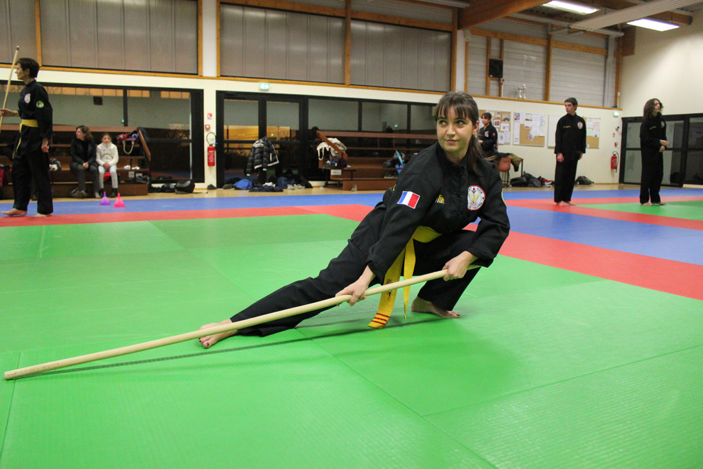 Petite touche féminine dans cet entrainement